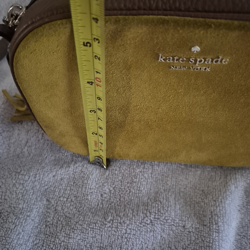 Kate Spade Yellow Suede Crossbody Bag - Picture 5 of 7